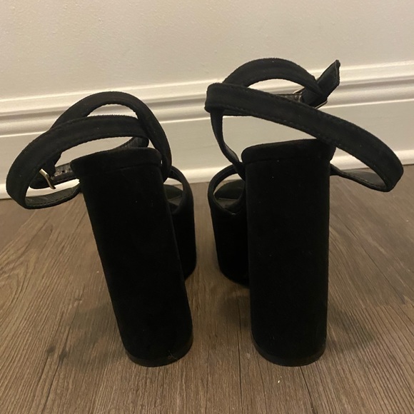 Lemon Drop by Provileged | Ruduki Ankle Wrap Heels - Picture 6 of 7